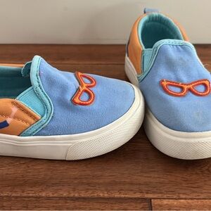 Blippi Kids Blue and Orange Slip-On Shoes